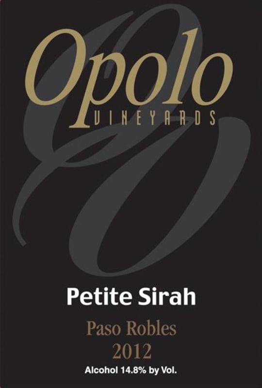 Opolo Petite Sirah 2012 Front Label