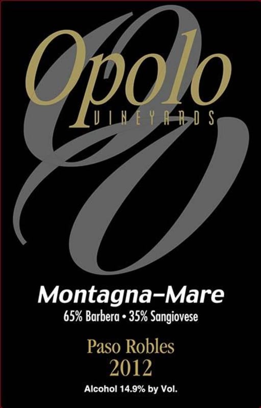 Opolo Montagna-Mare Red Blend 2012 Front Label