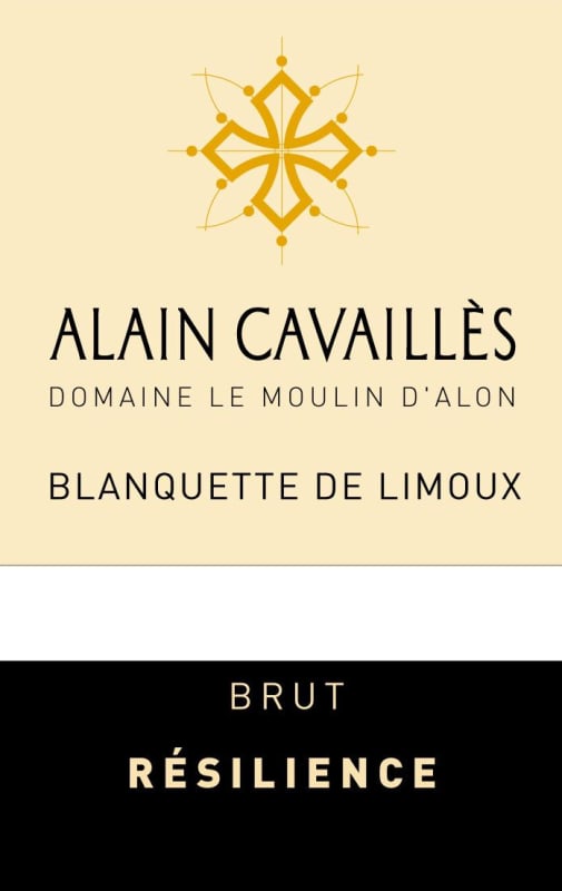 Alain Cavailles Blanquette de Limoux Resilience Brut 2014 Front Label
