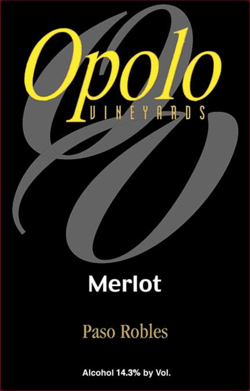 Opolo Paso Robles Merlot 2011 Front Label