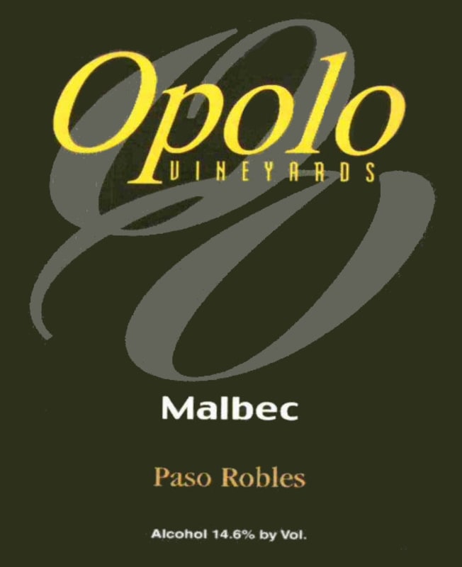 Opolo Paso Robles Malbec 2006 Front Label
