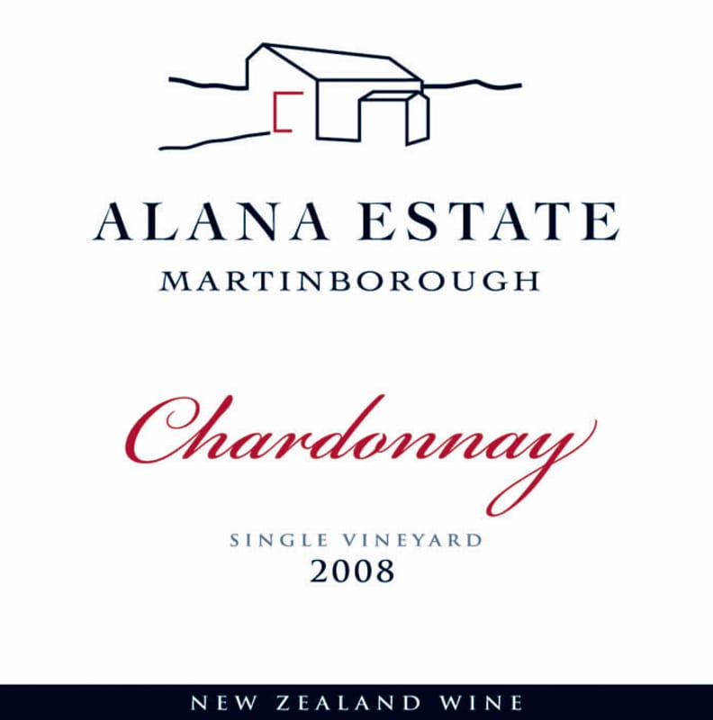 Alana Estate Chardonnay 2008 Front Label