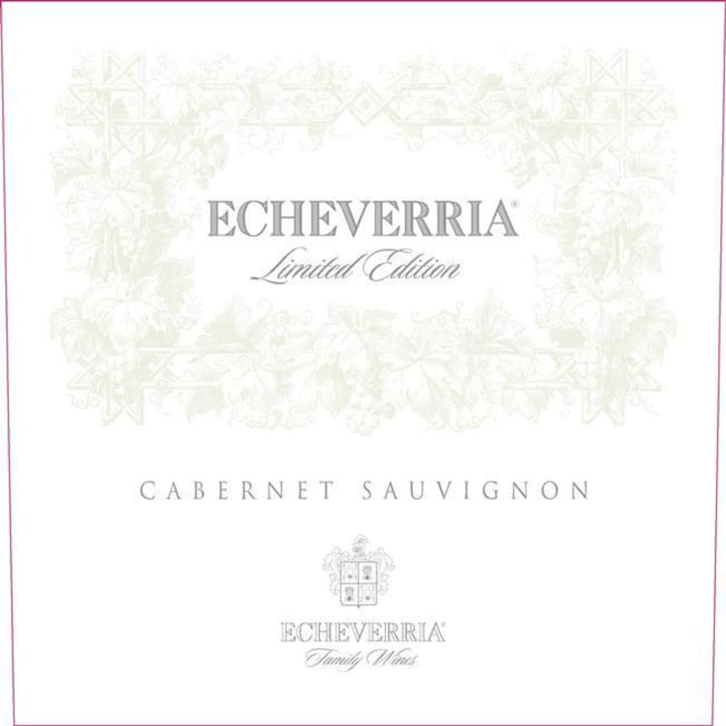 Echeverria Limited Edition Cabernet Sauvignon 2011 Front Label