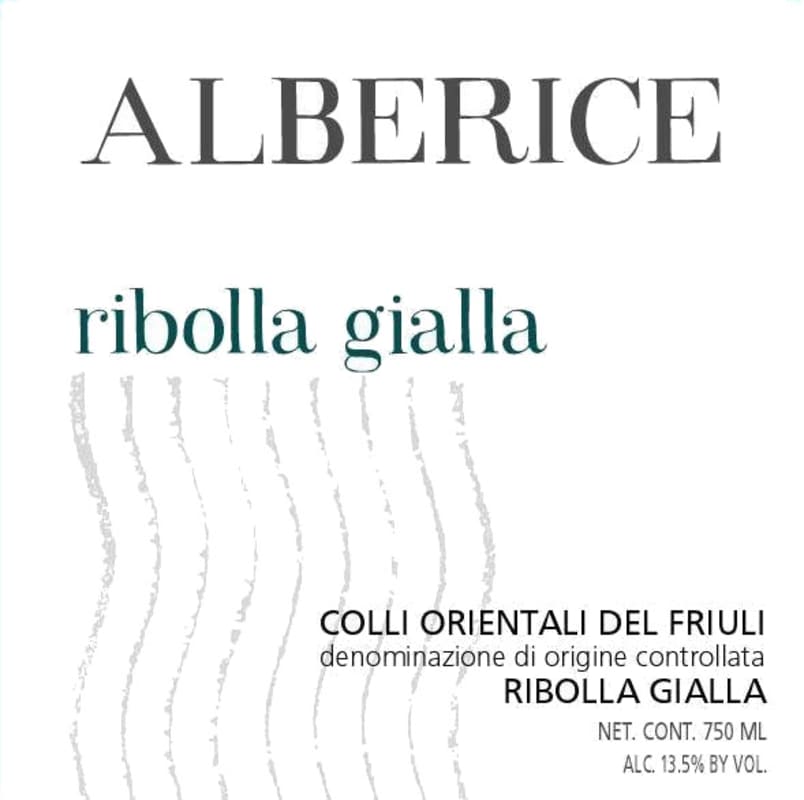 Alberice Colli Orientali del Friuli Ribolla Gialla 2014 Front Label