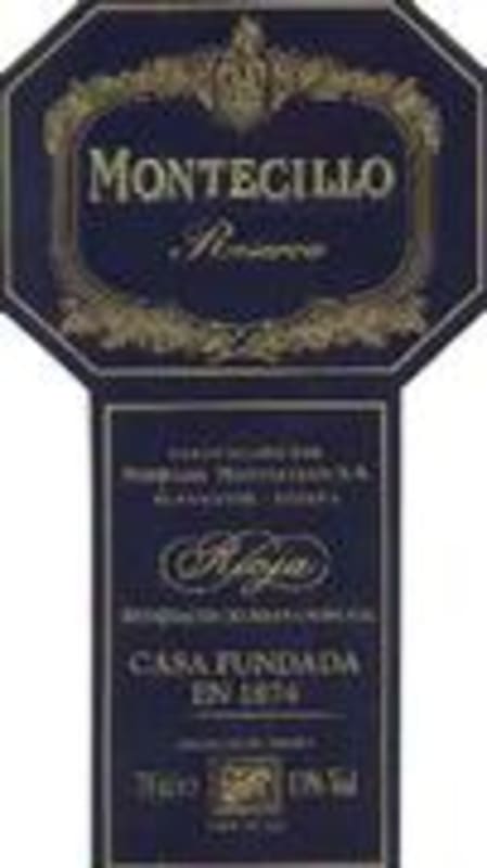 Bodegas Montecillo Rioja Reserva 1995 Front Label