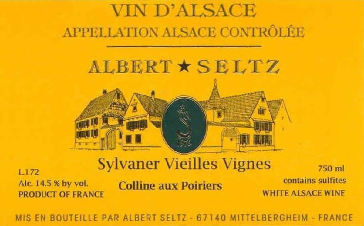 Albert Seltz Alsace Sylvaner Vieilles Vignes 2011 Front Label