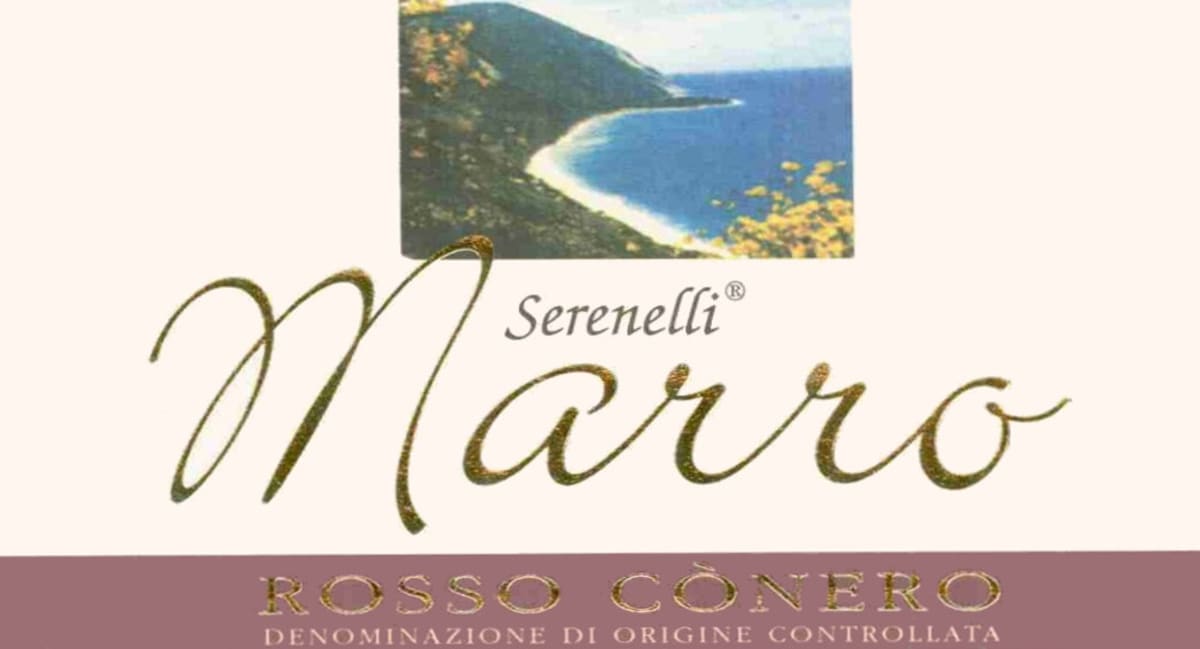 Alberto Serenelli Rosso Conero Marro 2012 Front Label