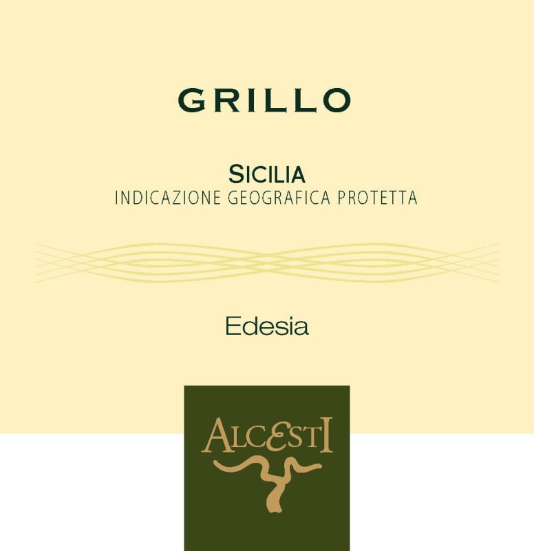 Alcesti Sicilia Edesia Grillo 2012 Front Label