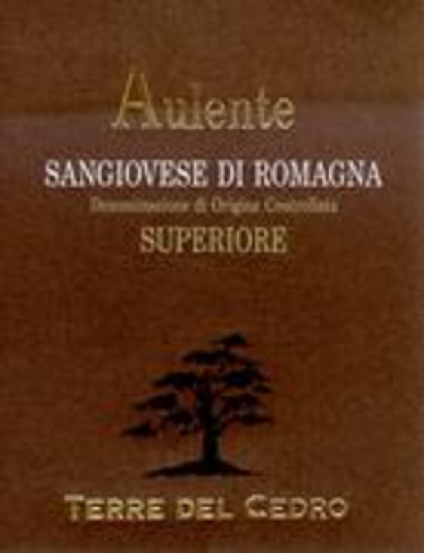 Terre del Cedro Aulente 1998 Front Label
