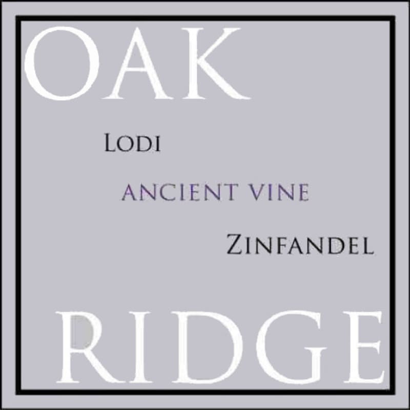Oak Ridge Winery Ancient Vine Zinfandel 2008 Front Label