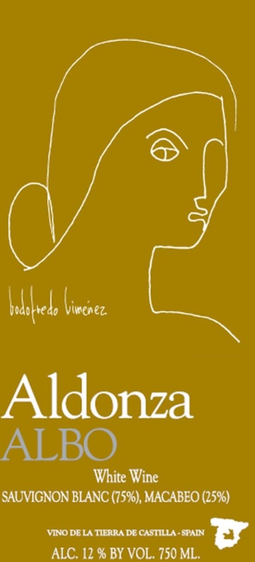 Aldonza Vinos Albo Vino de Tierra 2014 Front Label