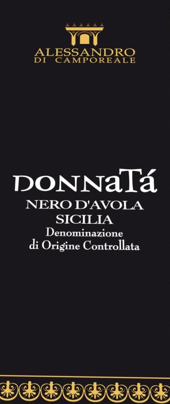 Alessandro di Camporeale DonnaTa Nero d'Avola 2012 Front Label