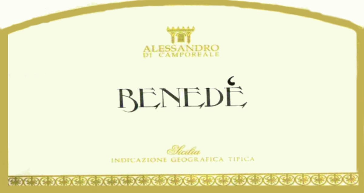 Alessandro di Camporeale Sicilia Benede Catarratto 2009 Front Label