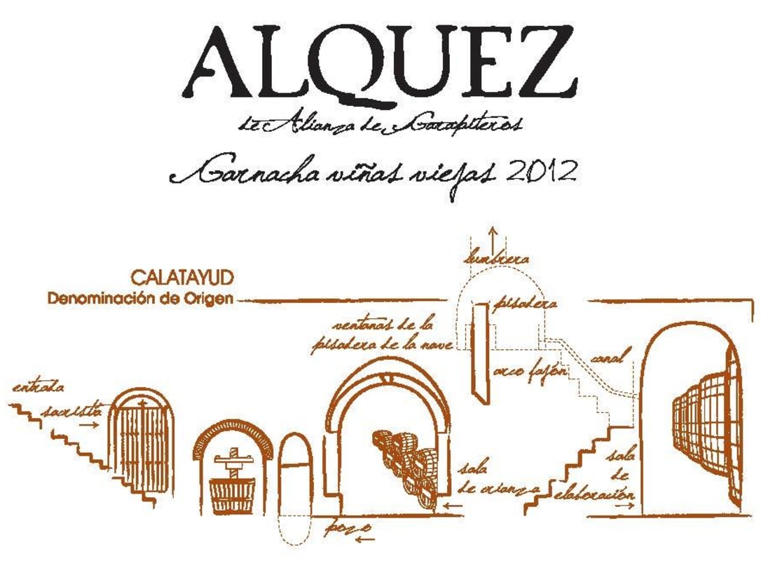 Alianza de Garapiteros Alquez Vinas Viejas Garnacha 2012 Front Label