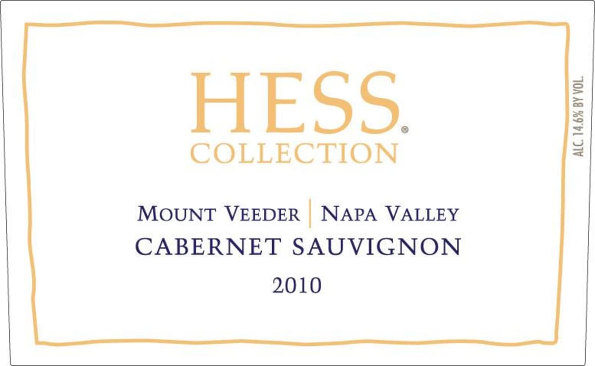 Hess Hess Collection Cabernet Sauvignon 2010 Front Label