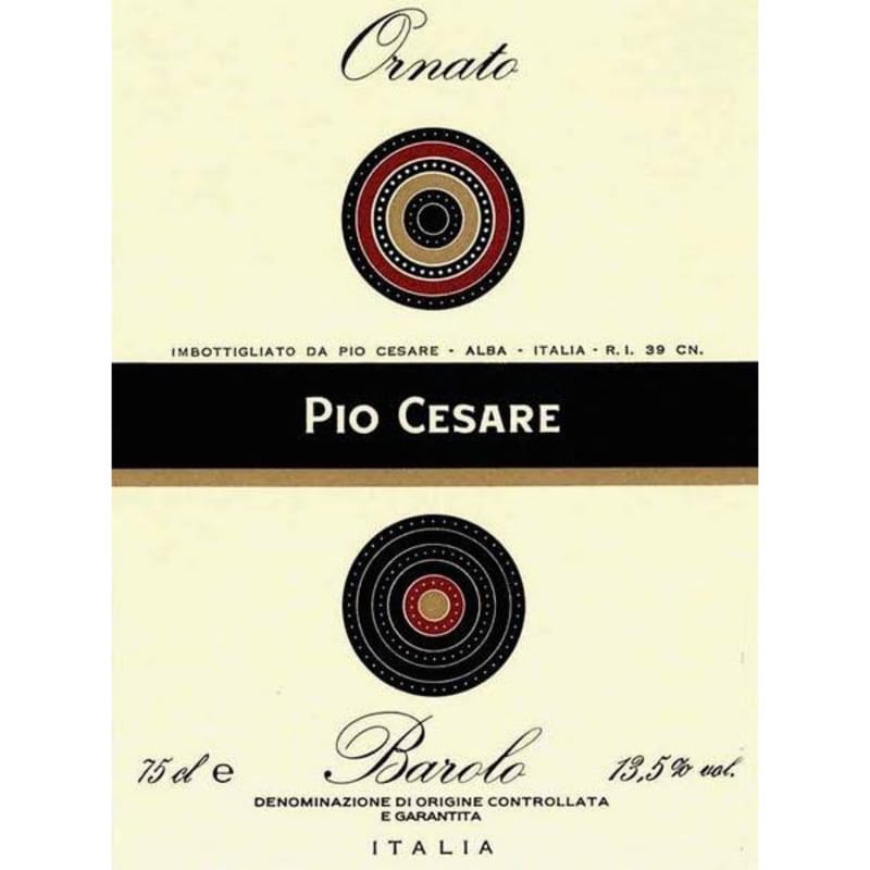 Pio Cesare Barolo Ornato 2000 Front Label