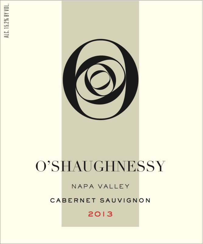 O'Shaughnessy Napa Valley Cabernet Sauvignon 2013 Front Label