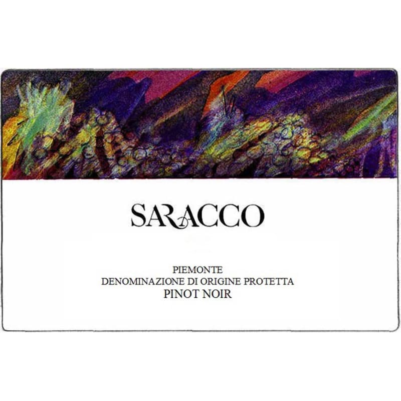 Saracco Pinot Nero 2014 Front Label