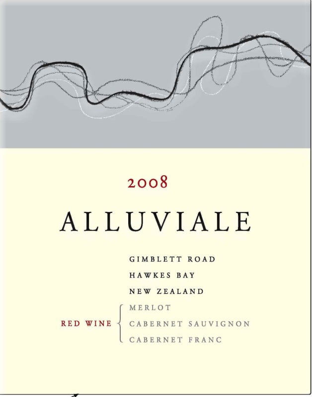 Alluviale Gimblett Road Red 2008 Front Label