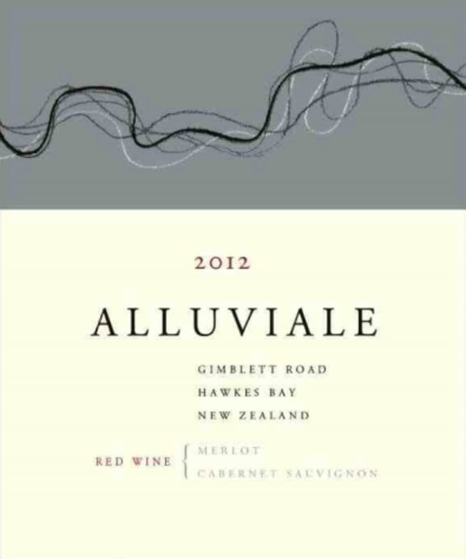 Alluviale Gimblett Road Red 2012 Front Label