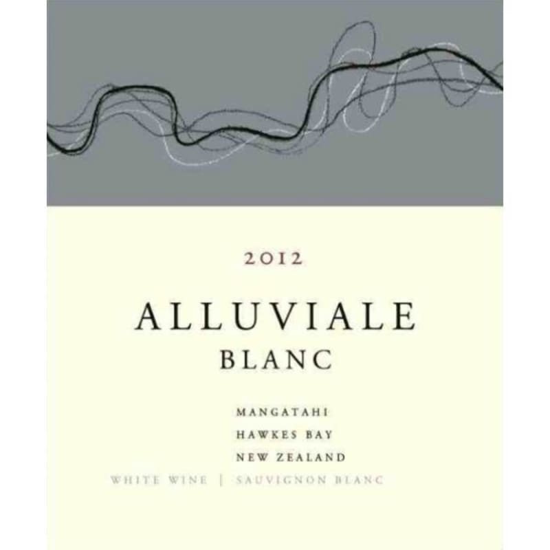 Alluviale Blanc Mangatahi Hawke Bay 2012 Front Label