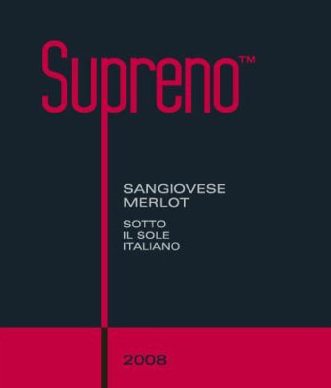 Alma Supreno Sangiovese Merlot 2008 Front Label