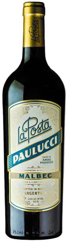La Posta Paulucci Vineyard Malbec 2015 Front Bottle Shot