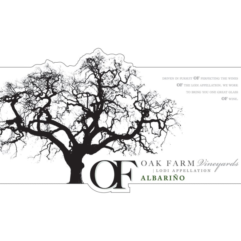 Oak Farm Albarino 2016 Front Label