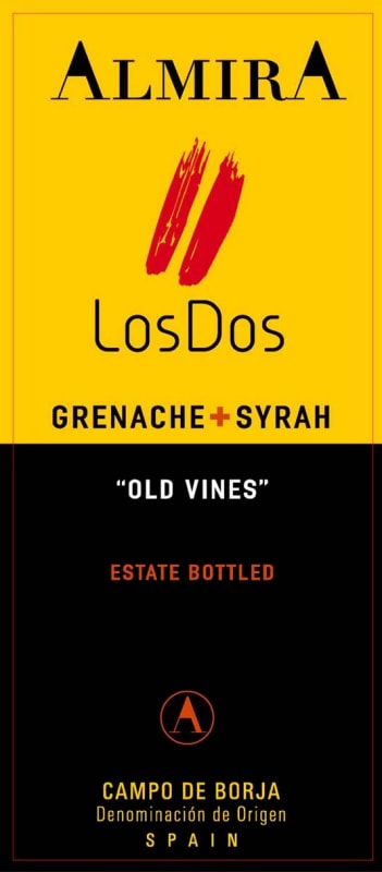 Almira Los Dos Old Vines Grenache Syrah 2015 Front Label