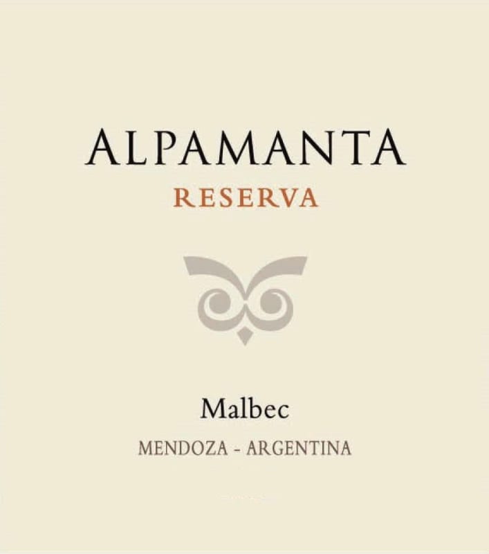 Alpamanta Reserva 2009 Front Label