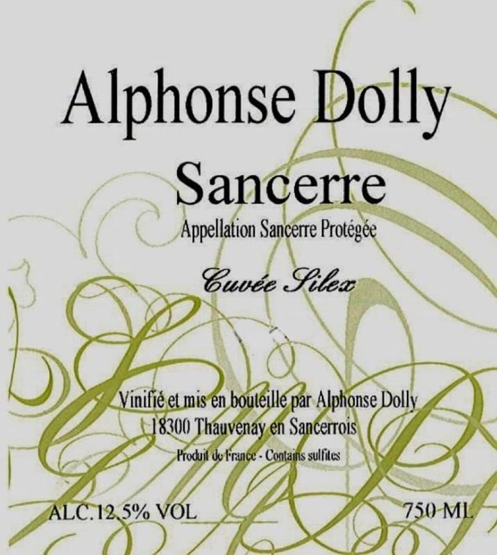 Alphonse Dolly Sancerre Cuvee Silex 2015 Front Label