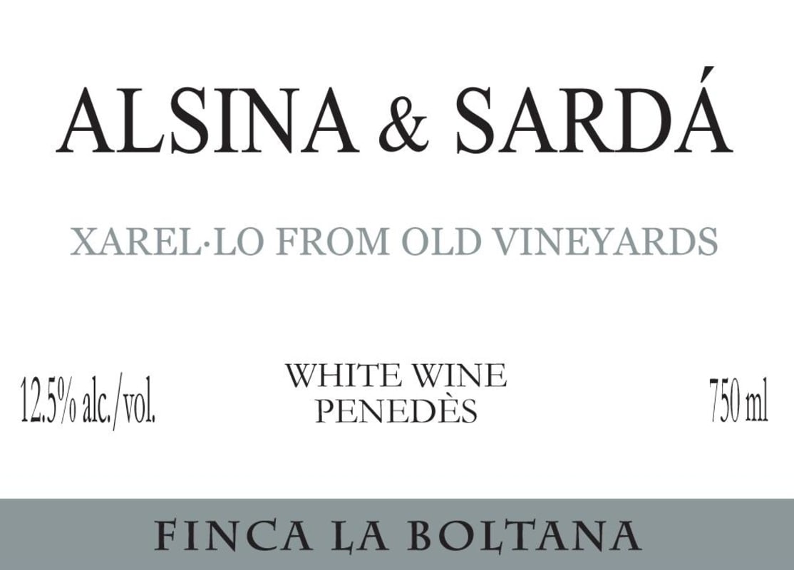 Alsina & Sarda Finca la Boltana 2014 Front Label
