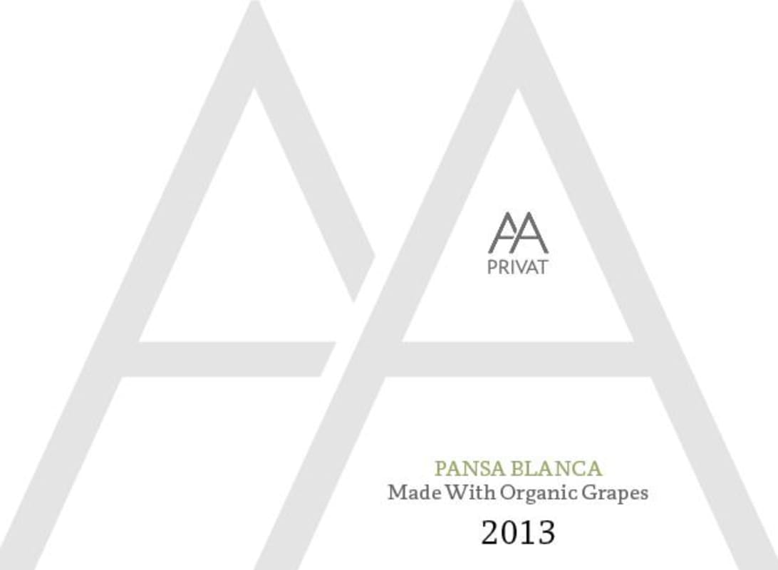 Alta Alella Privat Pansa Blanc 2013 Front Label