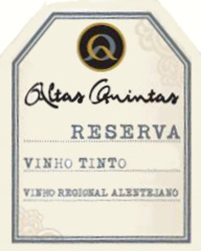 Altas Quintas Vinho Regional Alentejano Reserva 2007 Front Label