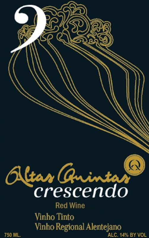 Altas Quintas Crescendo Vinho 2015 Front Label