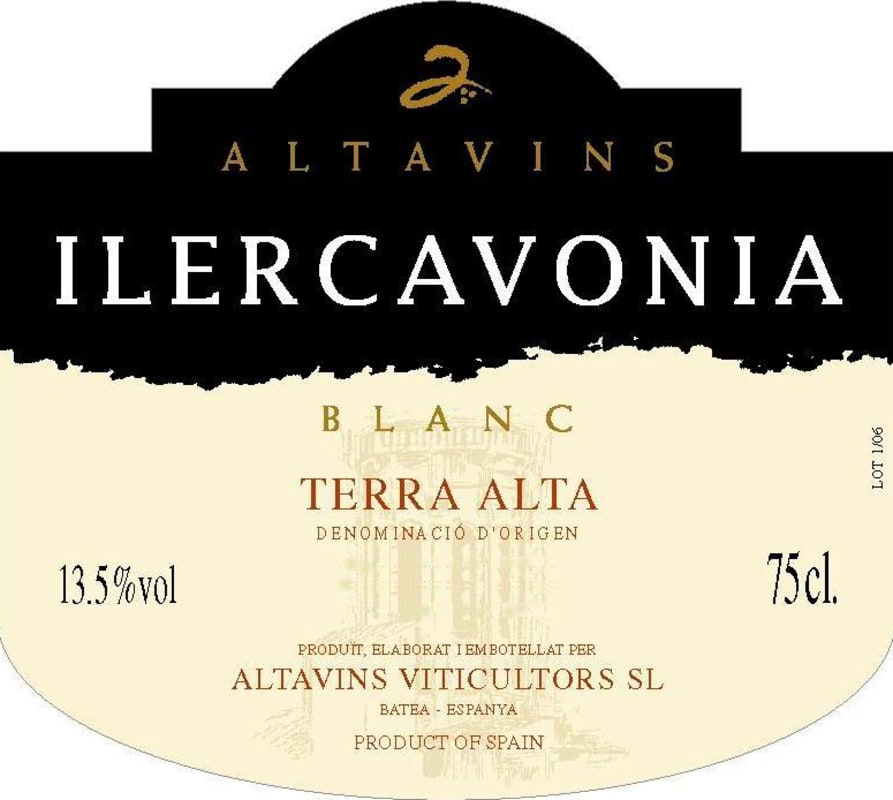 Altavins Ilercavonia 2011 Front Label