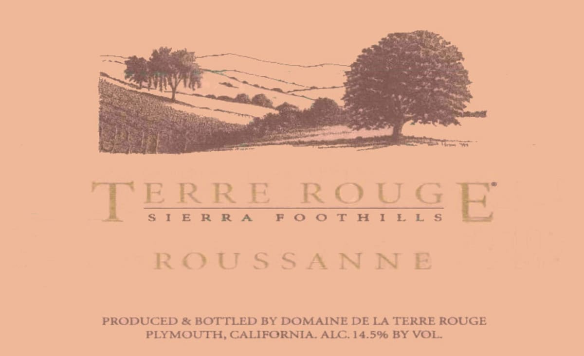 Terre Rouge Roussanne 2001 Front Label