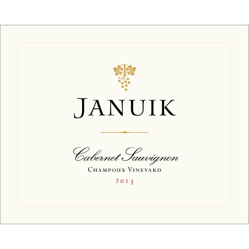 Januik Winery Champoux Vineyard Cabernet Sauvignon 2013 Front Label