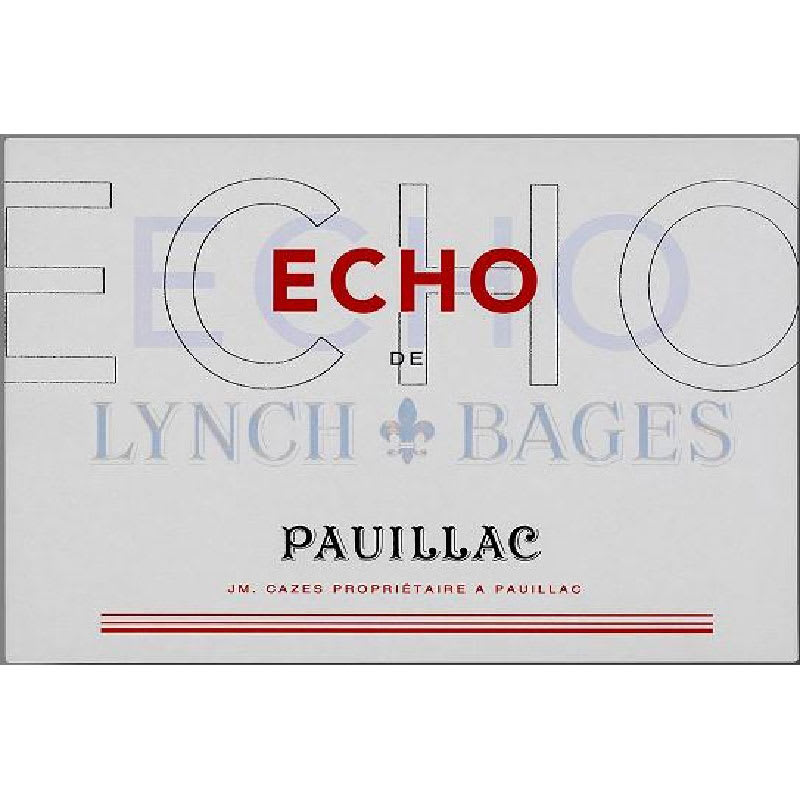 Chateau Lynch-Bages Echo de (375ML half-bottle) 2010 Front Label