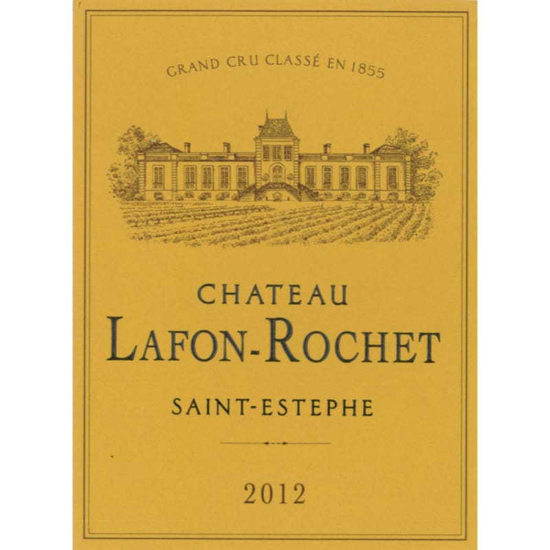 Chateau Lafon-Rochet 2012 Front Label