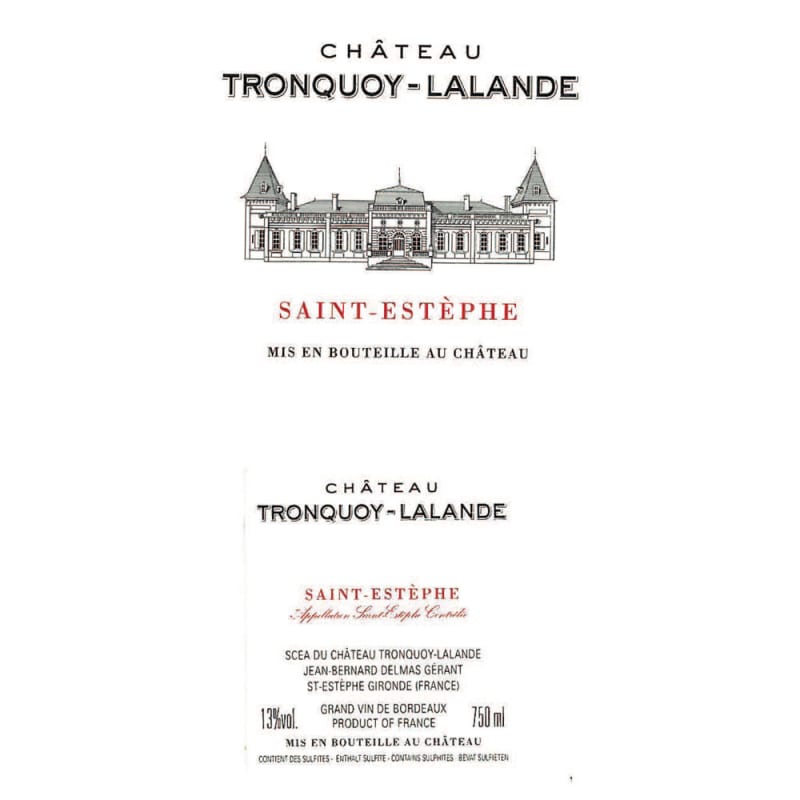 Chateau Tronquoy 2008 Front Label