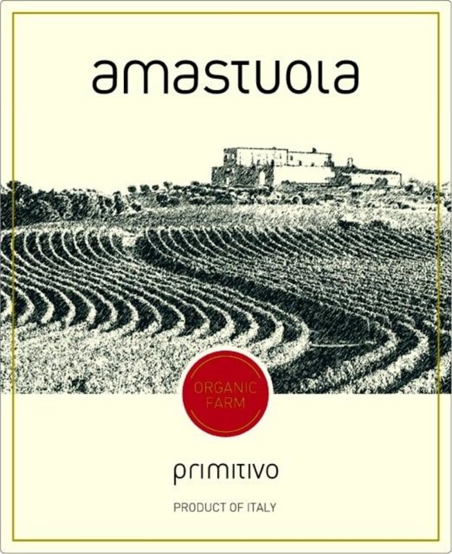 Amastuola Soc.Agr.S.S. Salento Organic Farm Primitivo 2013 Front Label