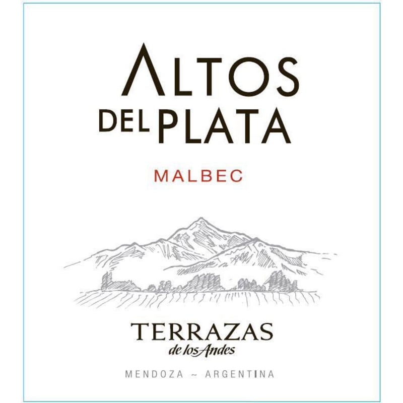 Terrazas de los Andes Altos del Plata Malbec 2015 Front Label