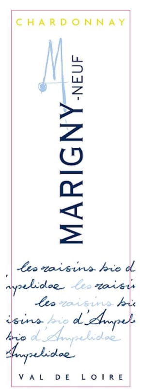 Ampelidae Marigny-Neuf Chardonnay 2014 Front Label