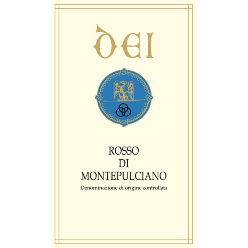 Dei Rosso di Montepulciano 2015 Front Label