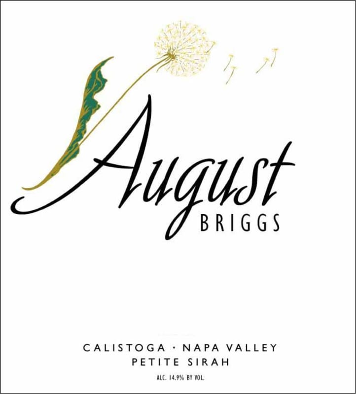 August Briggs Petite Sirah 2012 Front Label