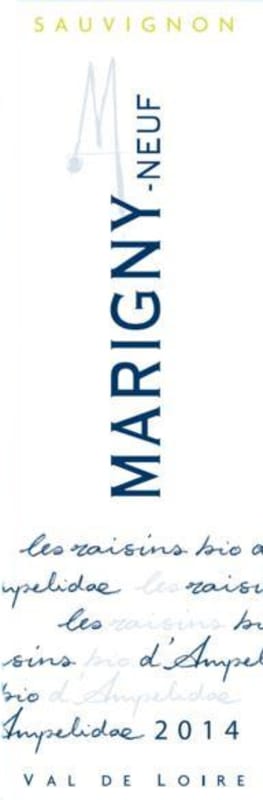 Ampelidae Marigny-Neuf Sauvignon Blanc 2014 Front Label