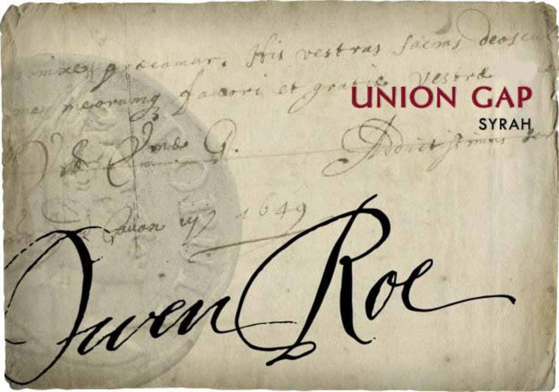Owen Roe Union Gap Syrah 2014 Front Label