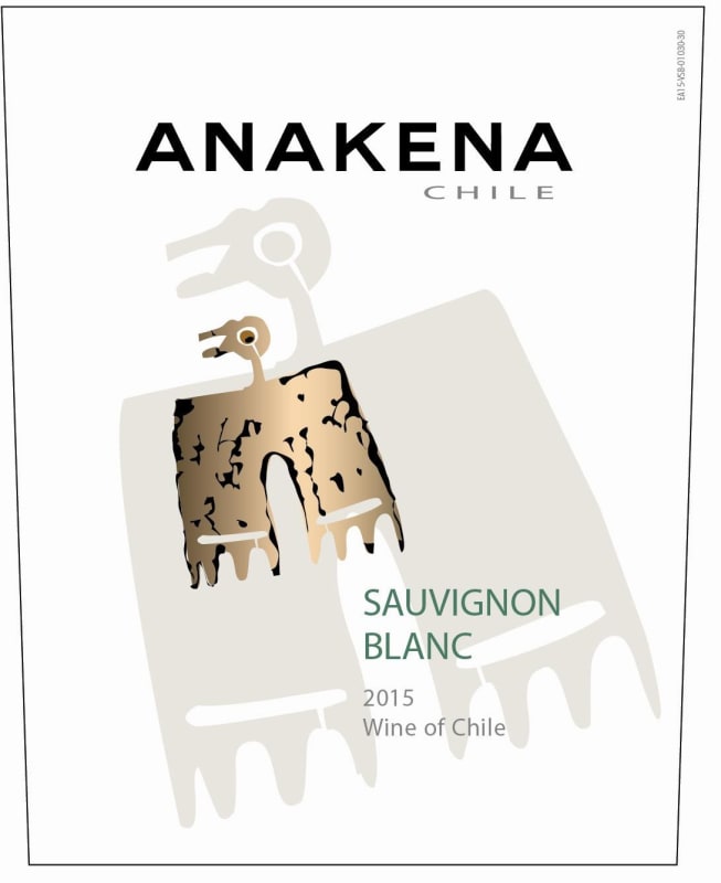 Anakena Wines Central Valley Sauvignon Blanc 2015 Front Label