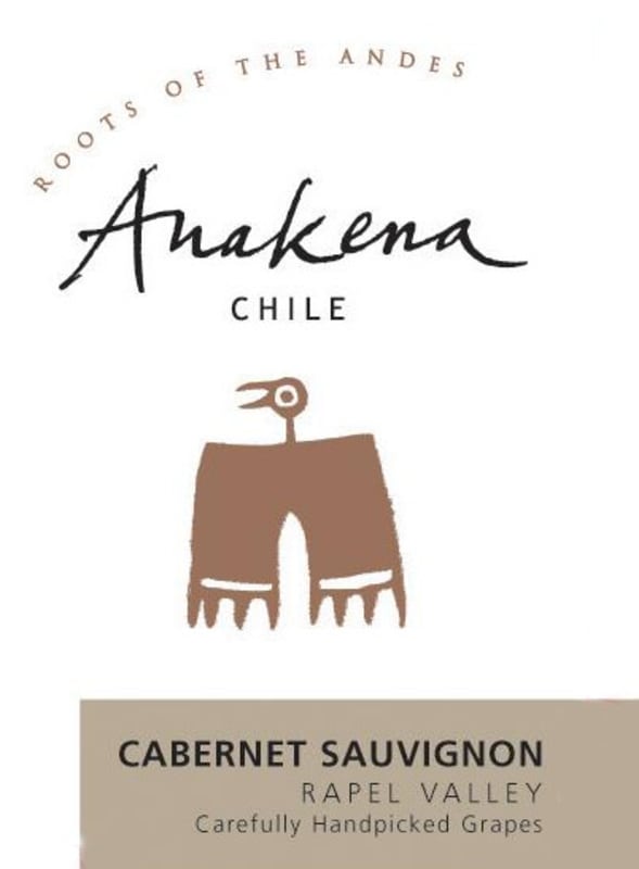 Anakena Wines Rapel Valley Cabernet Sauvignon 2010 Front Label